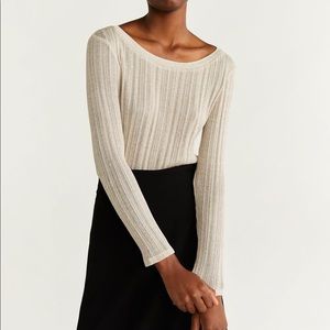 NEW MANGO metallic top